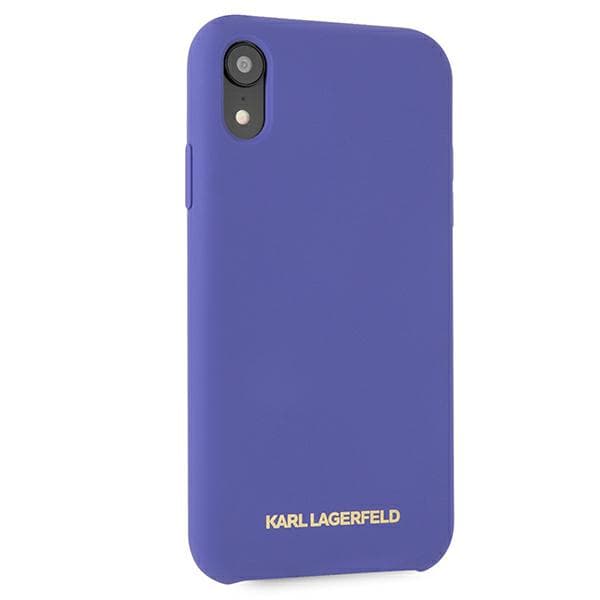 Karl Lagerfeld silikone-etui til iPhone Xr, lilla