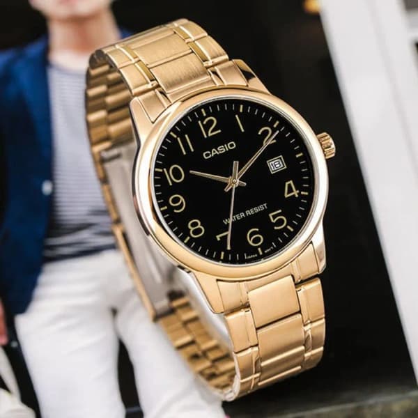 Herrklocka CASIO MTP-V002G-1B (zd103a) med låda