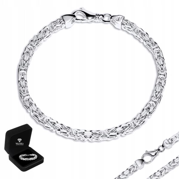 TYK 925 Sølv Herrearmbånd Royal 5mm/21cm