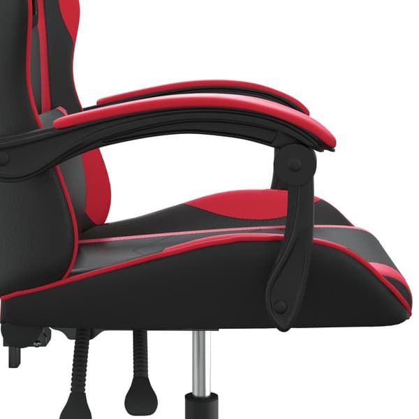 vidaXL gamingstol, sort og rød, kunstlæder