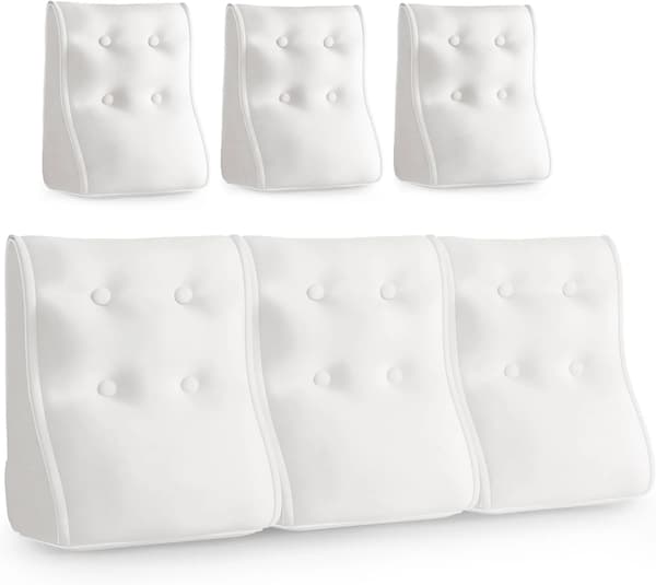 Ergonomisk kudde i sammet - vit Ergonomisk kudde i sammet - vit 40 cm