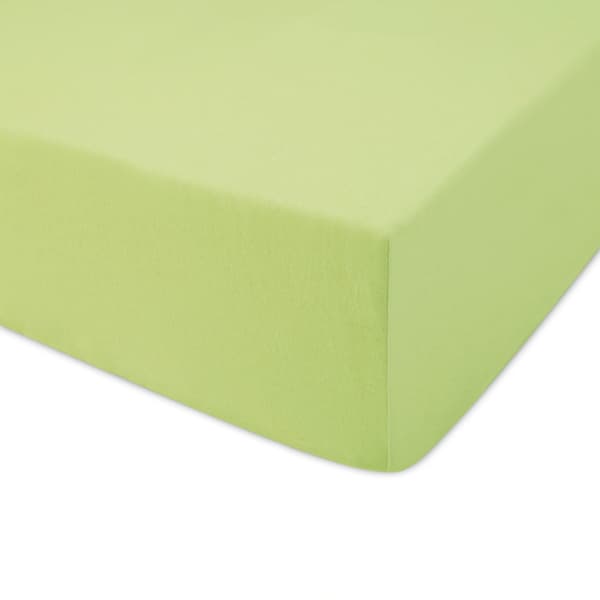 Stræklagen 200x220 elastisk JERSEY 100% BOMULD limegrøn