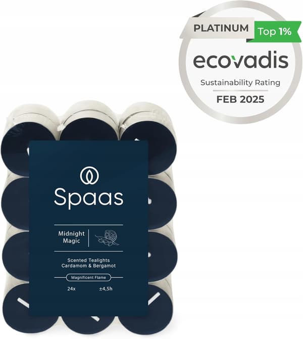 Spaas doftljus i 24-pack 4,5 timmar Midnattsmagi