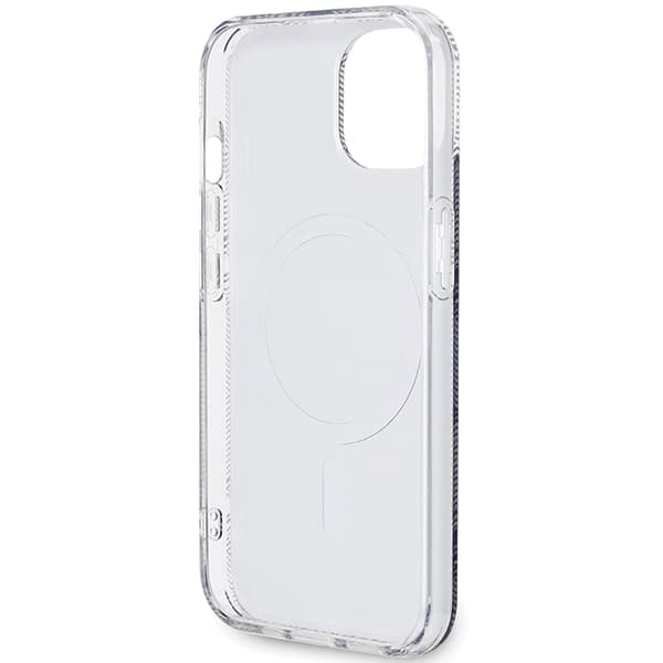 Guess IML GCube MagSafe-etui til iPhone 15, sort