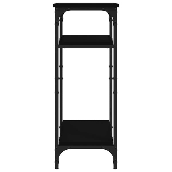 vidaXL sidebord, sort, 40x30x75 cm, træbaseret materiale