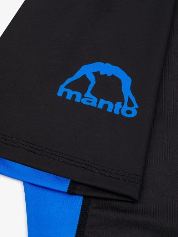 MANTO Herr Kortärmad Rashguard RANKED Blå L