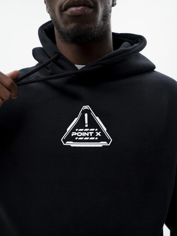 Techwear Oversize Hoodie Herr Black Point X Impulse M