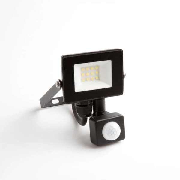 LED-strålkastare 10W halogen hermetisk rörelsesensor 3000K varmvit