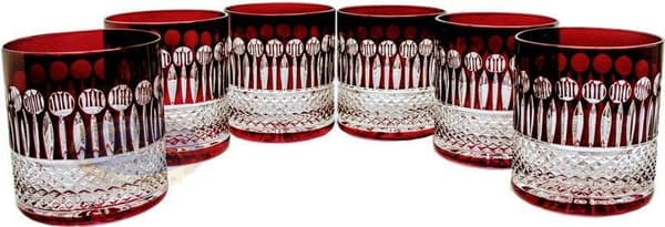 Ruby Crystal Whiskyglas 350ml Franske