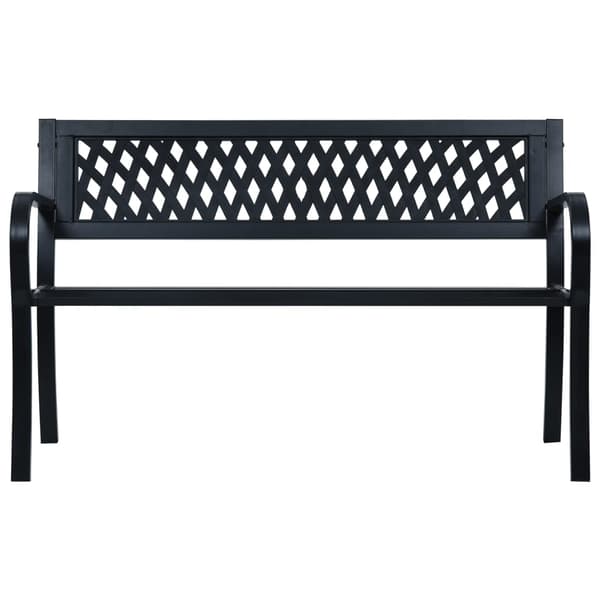 vidaXL havebænk 125 cm sort stål