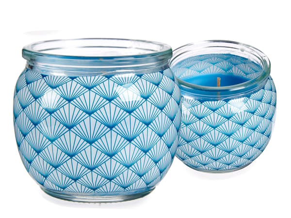 Set med 12 doftljus i glas - Maritim