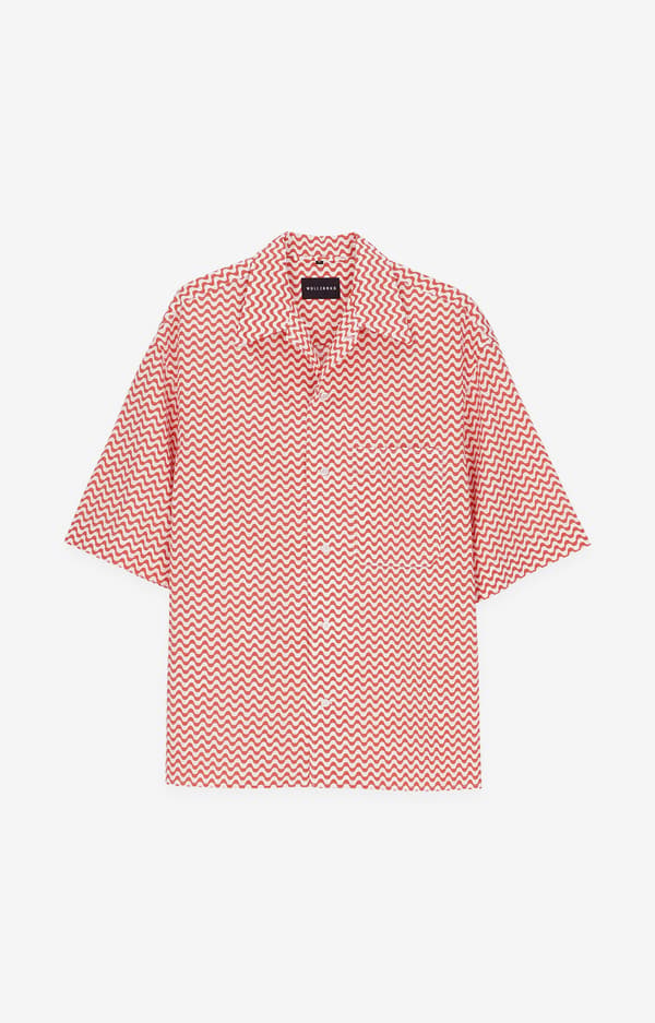 Oversized skjorte med print L