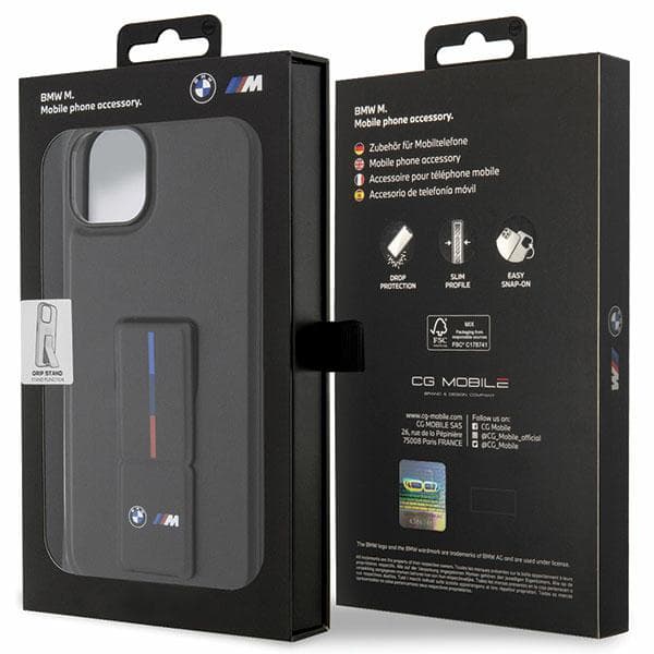 BMW Grip Hot Stamp-cover til iPhone 14, sort
