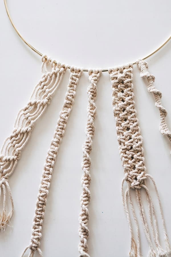 Bomullssnöre blå 1 kg macrame