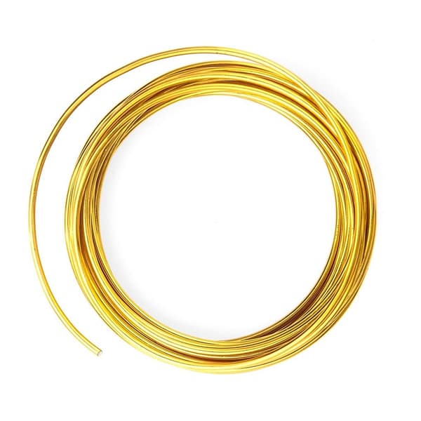 Kultainen metallilanka 2mm 5m