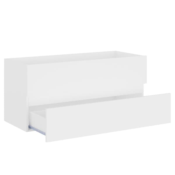 vidaXL håndvaskskab hvid 100x38,5x45 cm spånplade