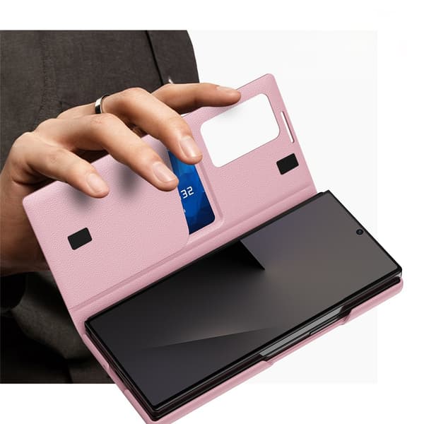 Samsung Galaxy Z Fold7 Smart View Pung-etui, Lyserød