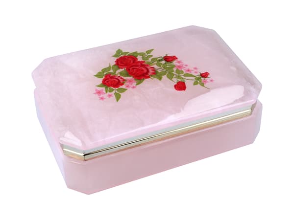 Rektangulär alabasterlåda 9x13cm