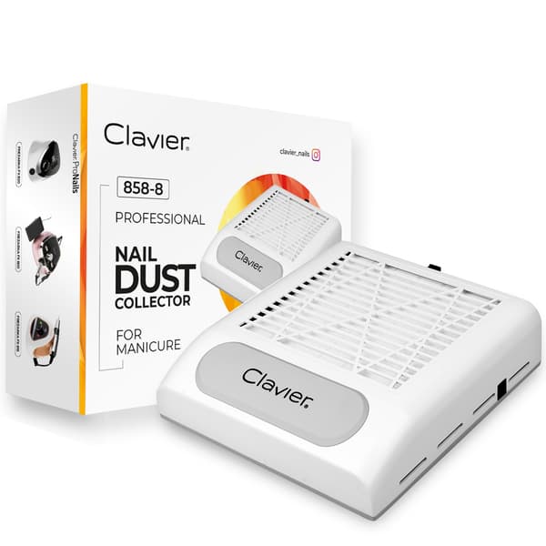 Clavier 858-8 Manikyrdammsugare Kassett 80W - Vit