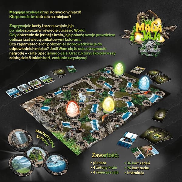 Trefl brädspel Maga Eggs Jurassic World 02902