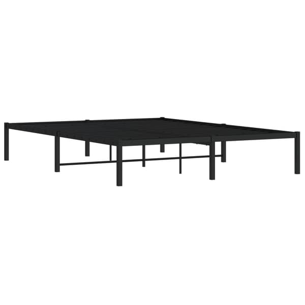 vidaXL metalsengestel sort 160x200 cm