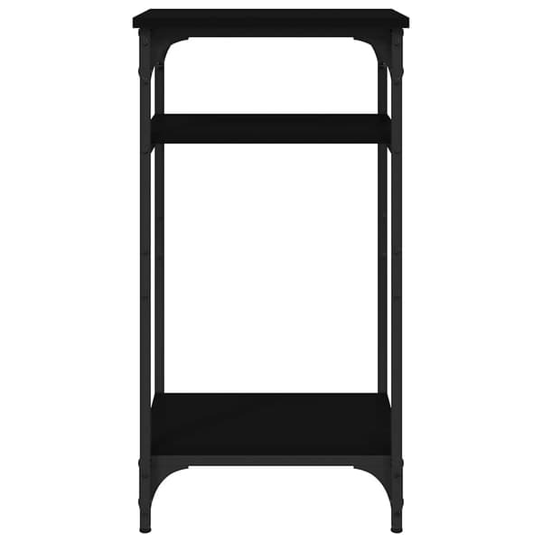 vidaXL sidebord, sort, 40x30x75 cm, træbaseret materiale