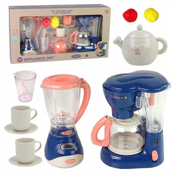 [pakb] Køkkentilbehørssæt Blender Espressomaskine Lyd LED Z3013