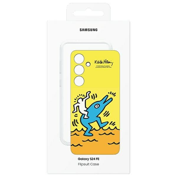 Samsung Flipsuit-etui til Galaxy S24 FE, gul