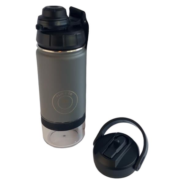 Metallvattenflaska Bidon 300ml grå