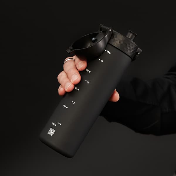 ION8 BPA-vapaa pullo I8RF500BLK musta
