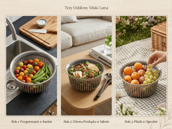 LUNA 1L BEIGE PLASTKÖKSSKÅL