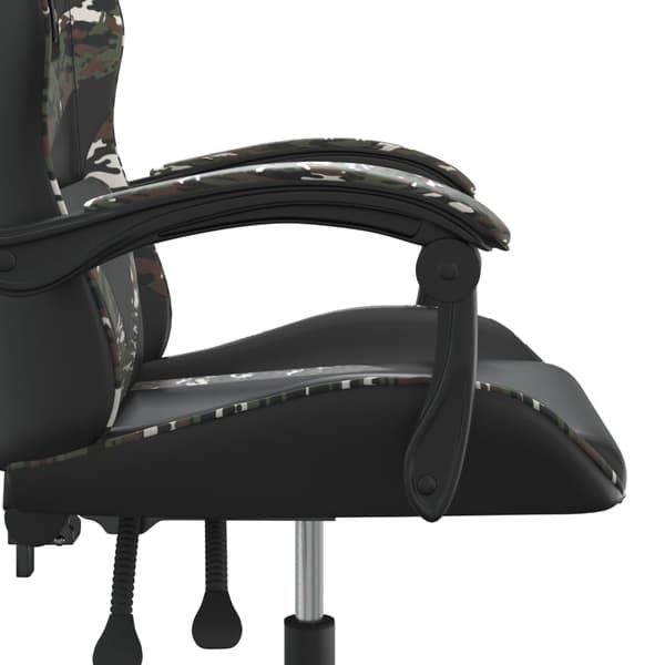 vidaXL gamingstol, sort og camouflage, kunstlæder