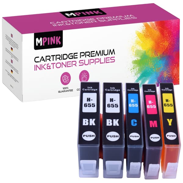 5x blæk til HP GP-H655XL CMYKK