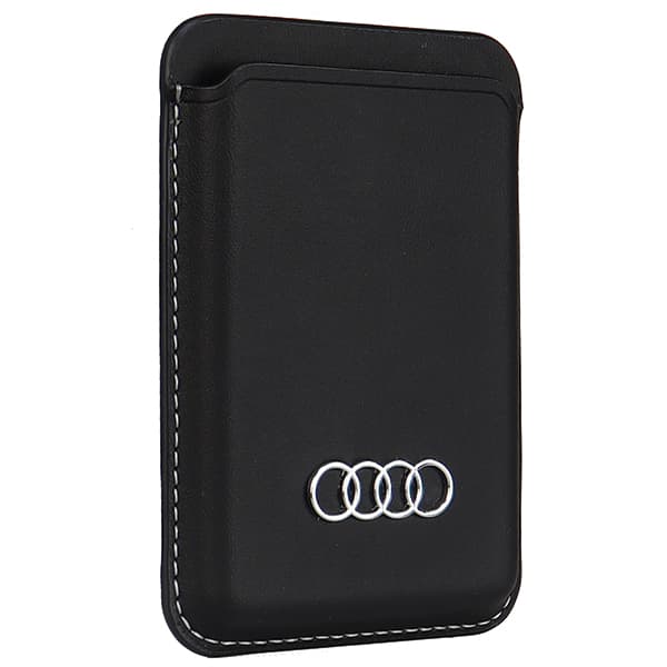 Audi MagSafe Magnetisk Pung i Kunstlæder, Sort