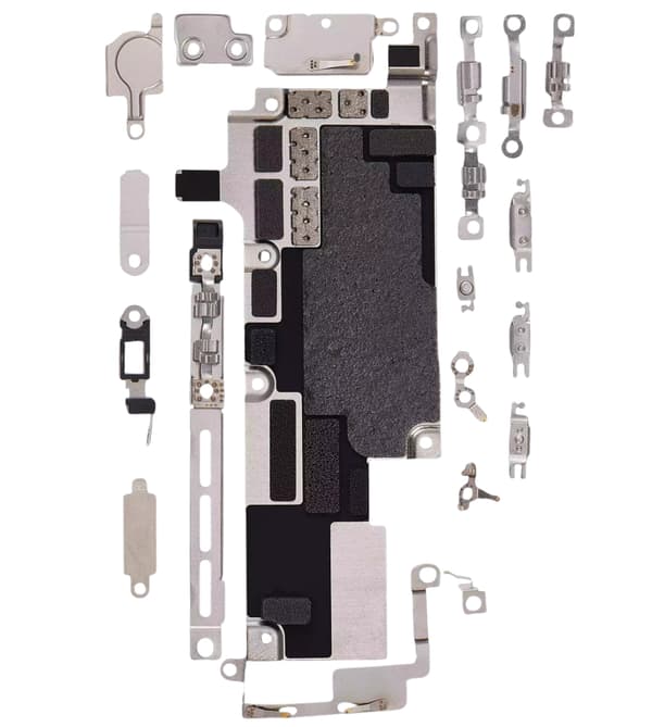 Set med metallplattor för Apple iPhone 15 Pro Max