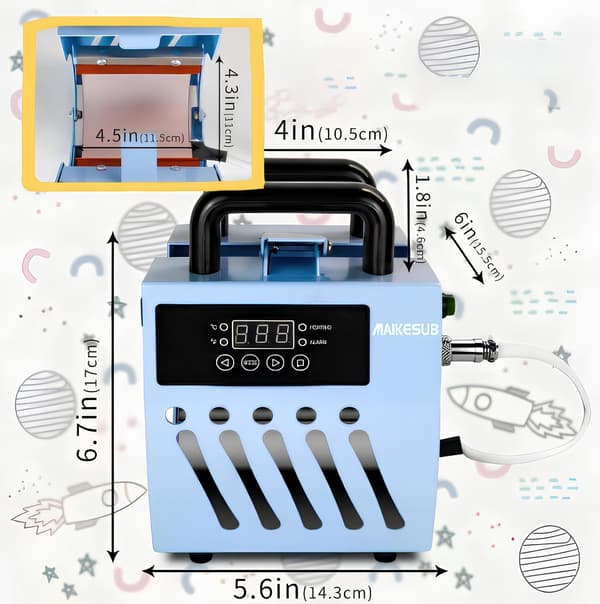 BODEGA MINI kompakti termopress sublimaatioon 10-15oz