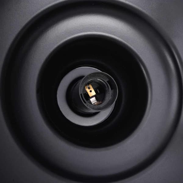 vidaXL pendellampe E27 sort Ø 31 cm jern
