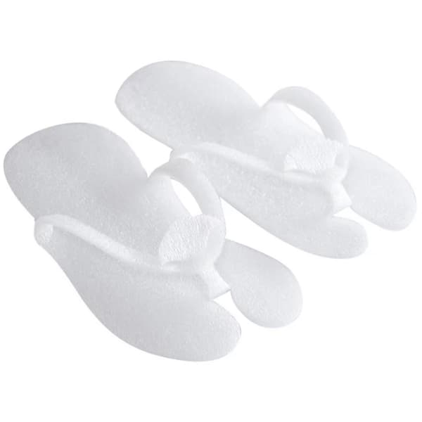 Skum-flip-flops, hvide, 10 par