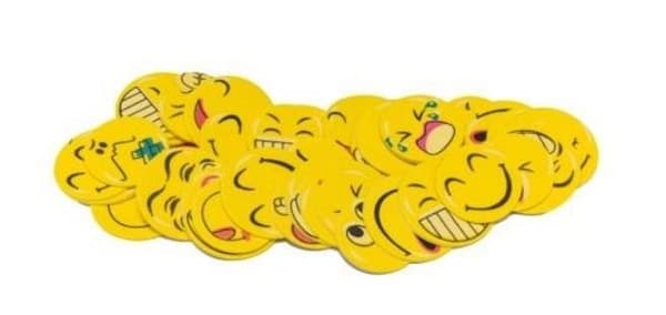 Smiley skumklistermærker 40 stk.