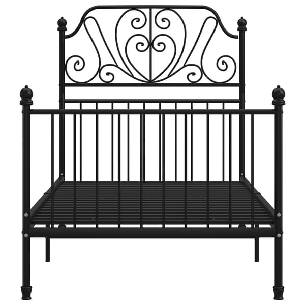 vidaXL sengestel sort metal 100 x 200 cm