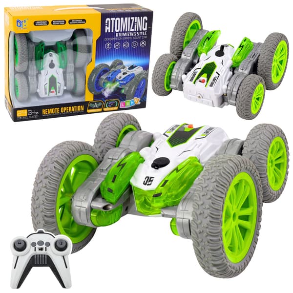 Fjärrstyrd RC Stuntbilslampor Rökdrift 360° Grön