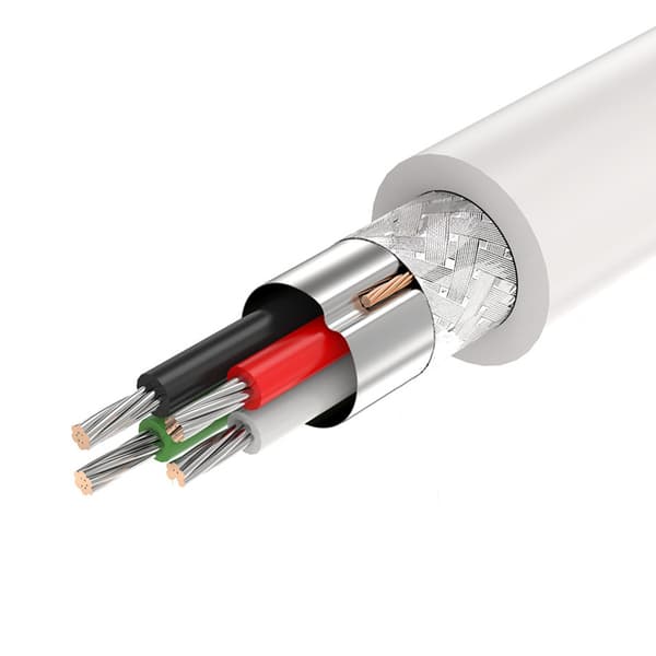 Fleksibelt USB 2.0 480Mb/s kabel 1,5m sort