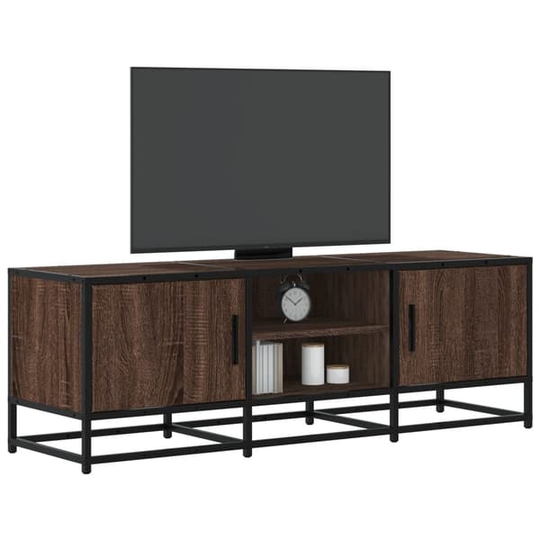 vidaXL TV-bord brunt egetræ 120x35x41 cm