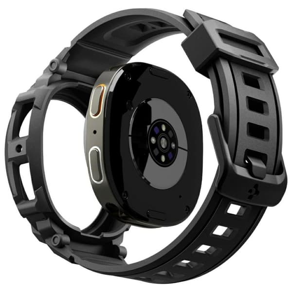 Spigen Rugged Armor Pro Rem til Samsung Galaxy Watch 8 44mm Sort