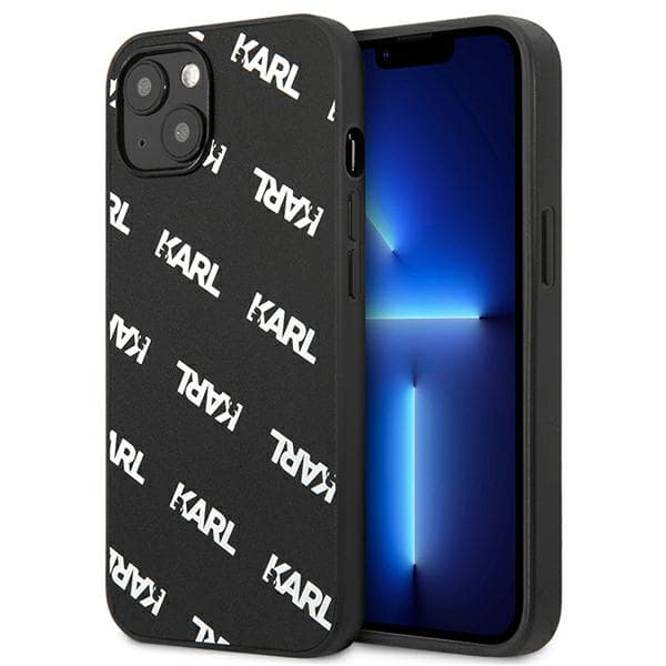 Karl Lagerfeld Allover-etui til iPhone 13 mini, sort