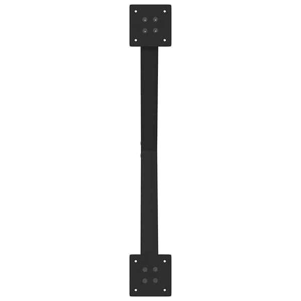 vidaXL spisebordsben, 2 stk., sort, 80x(72-73) cm, stål