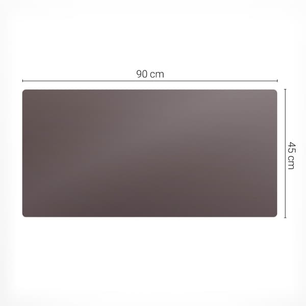 Antiskid skrivebordsmåtte med mønster brun 90x45 cm