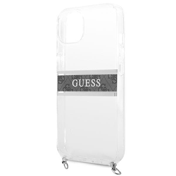 Guess 4G Grått Strap Silver Chain-skal till iPhone 13 mini, transparent