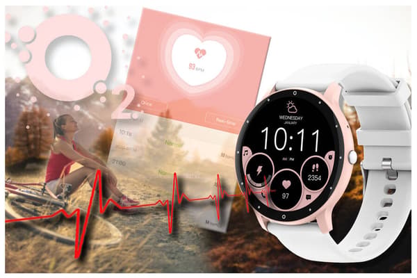 Smartklocka unisex GRAVITY GT1-6 PRO - Bluetooth-samtal, extra armband (sg027f)