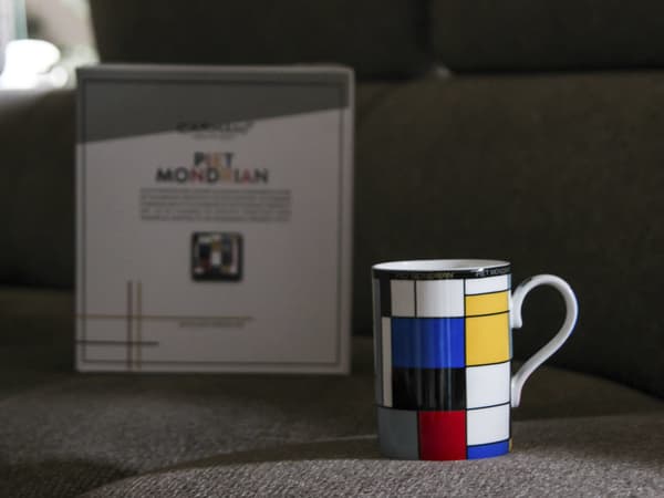 Carmani, 370ml mugg - piet mondrain/Komposition A